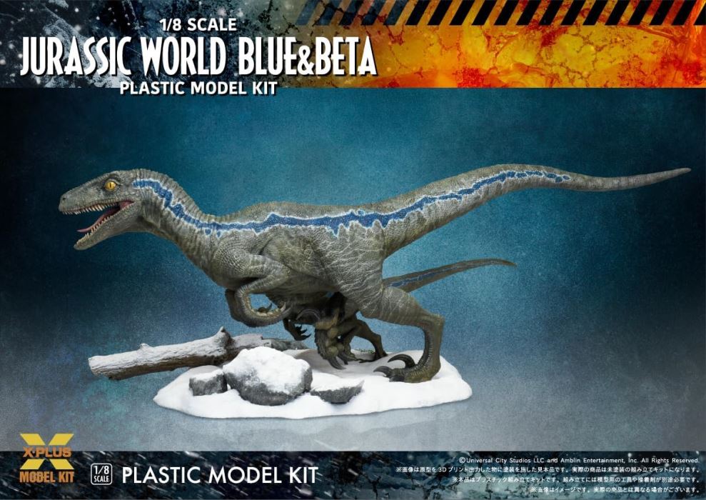 Jurassic World: The New Ruler: Velociraptor Blue & Beta 1/8