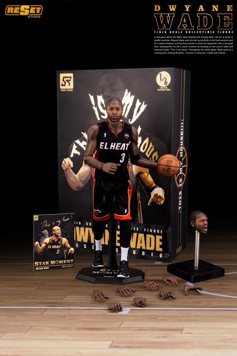 NBA Moments Series Miami Heat Dwyane Wade 1/6