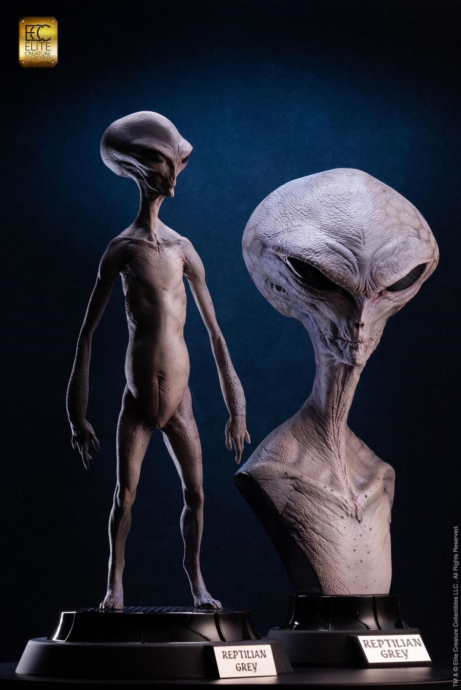 Reptilian Grey Maquette by Steve Wang