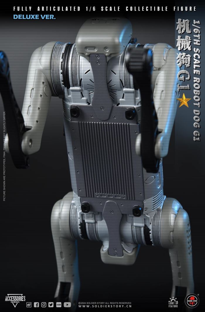 Chinese People's Liberation Army Military Robot Dog G1 1/6