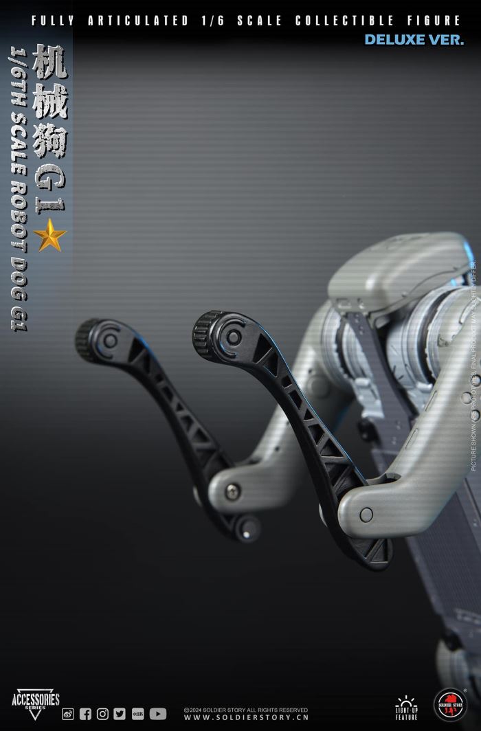 Chinese People's Liberation Army Military Robot Dog G1 1/6