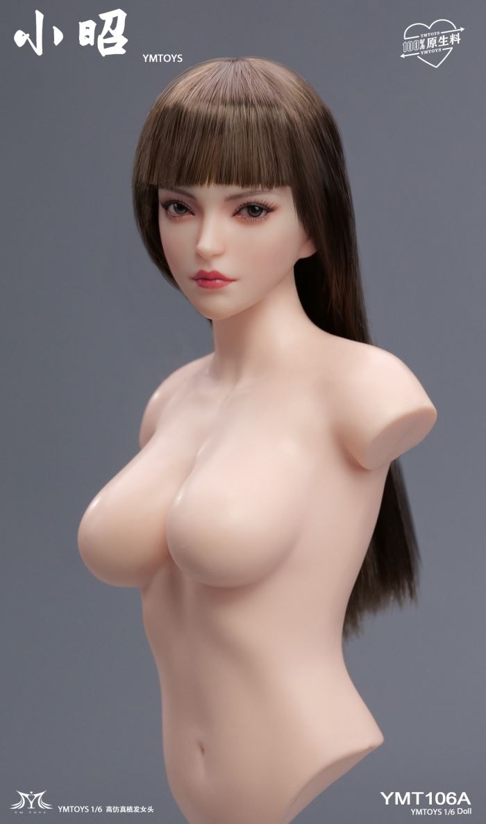 Female Head Sculpture with Movable Eyes - Xiao Zhao 1/6