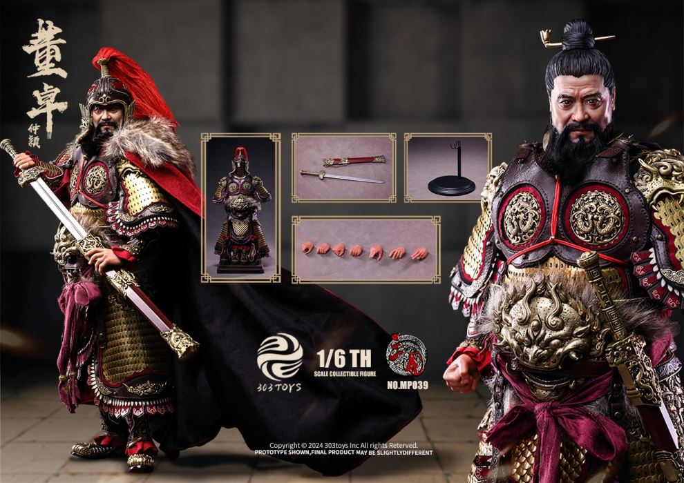 Three Kingdoms Series - Dong Zhuo, Marquis of Mei/Jueying Warhorse & Dong Zhuo, Grand Master/Diao Chan
