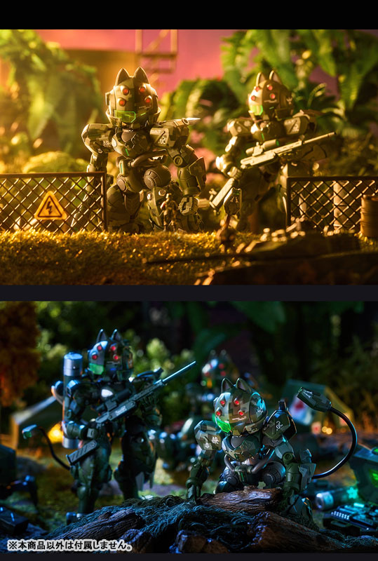 Super-maneuver Armored Walker Cat Ninja C.A.T-02 Ryo Jungle Camouflage 1/60