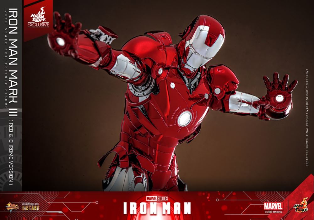 Iron Man MK3 (Red and Silver Electroplating Edition) 1/6