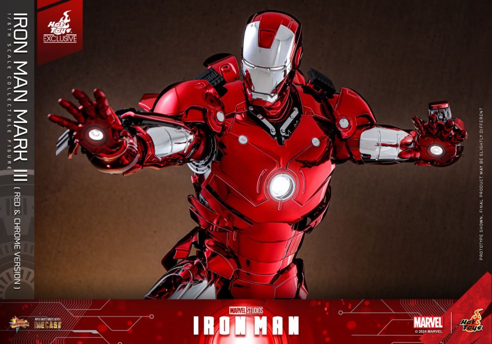 Iron Man MK3 (Red and Silver Electroplating Edition) 1/6