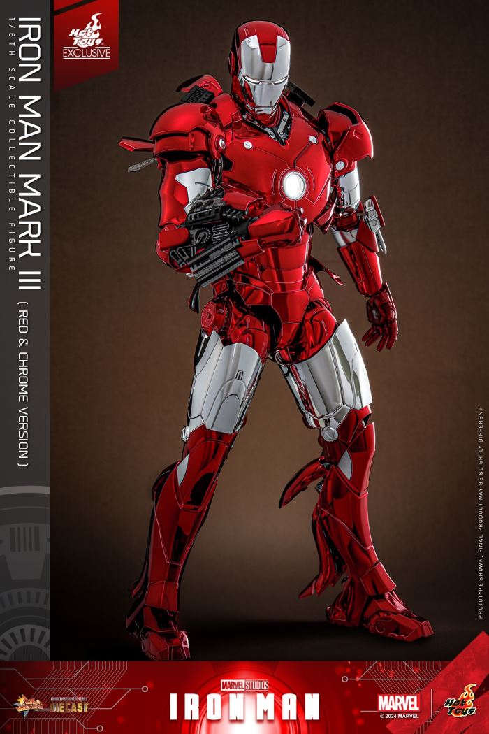 Iron Man MK3 (Red and Silver Electroplating Edition) 1/6