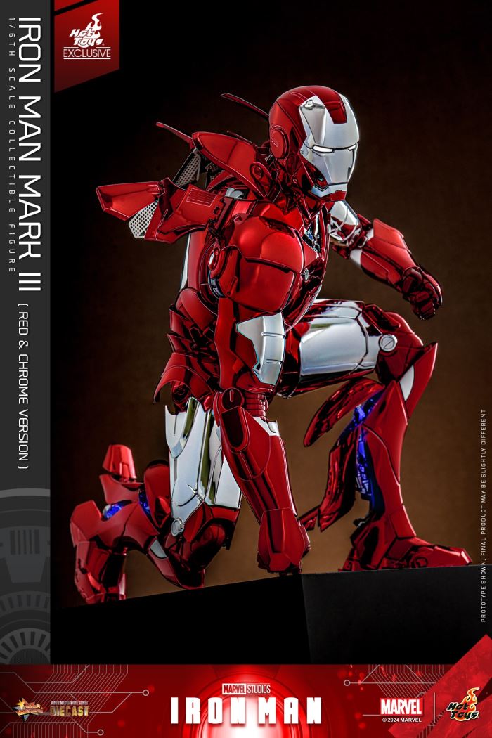 Iron Man MK3 (Red and Silver Electroplating Edition) 1/6