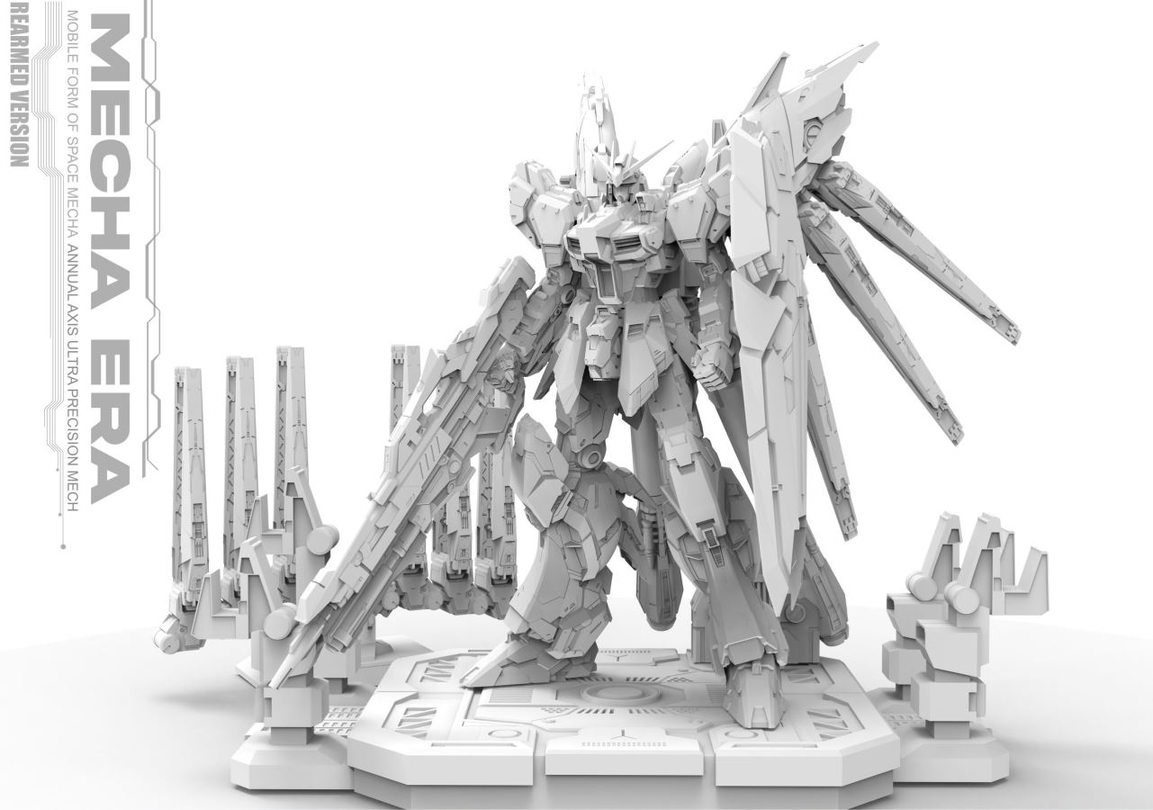 Mobile Suit Gundam Space Warrior Mobile Form 093 and Heavy Armor Form 093-2