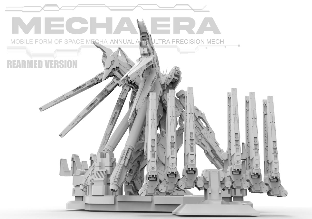 Mobile Suit Gundam Space Warrior Mobile Form 093 and Heavy Armor Form 093-2