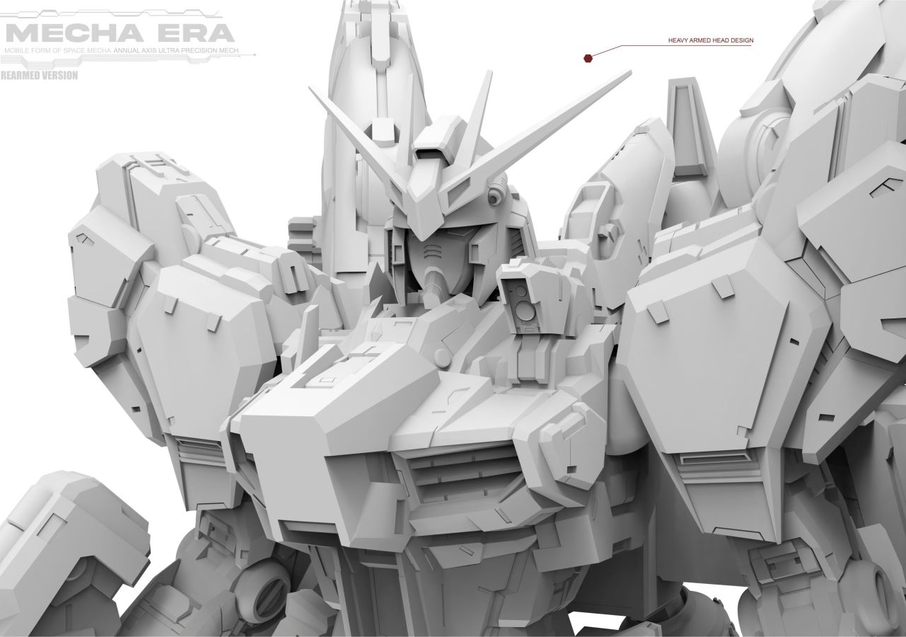 Mobile Suit Gundam Space Warrior Mobile Form 093 and Heavy Armor Form 093-2