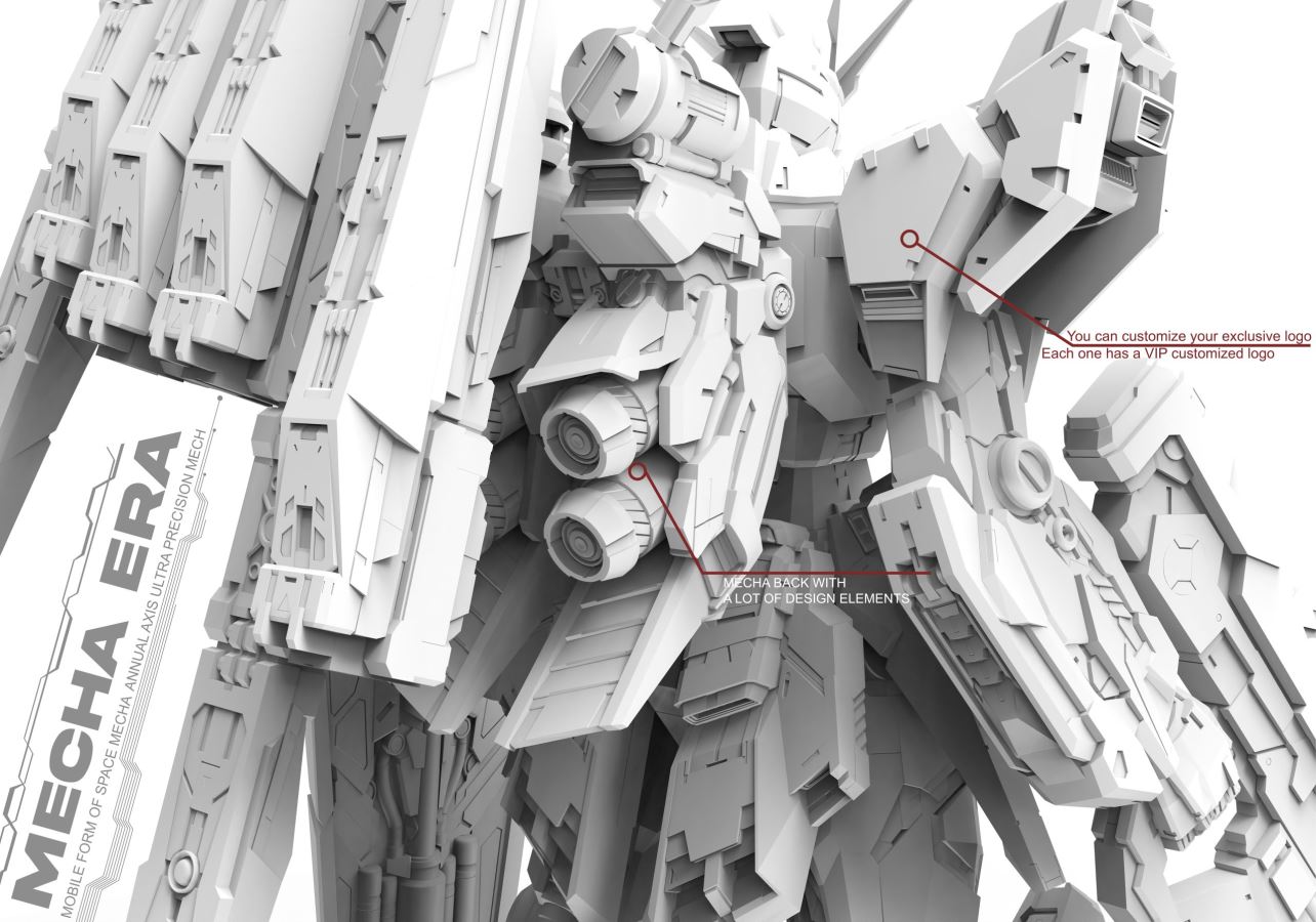 Mobile Suit Gundam Space Warrior Mobile Form 093 and Heavy Armor Form 093-2