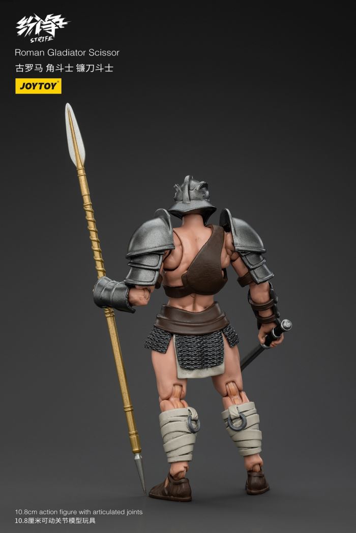 Dispute Roman Gladiator - Scythe/Sickle/Griffin/Fish Helmet/Heavy Armored Gladiator 1/18