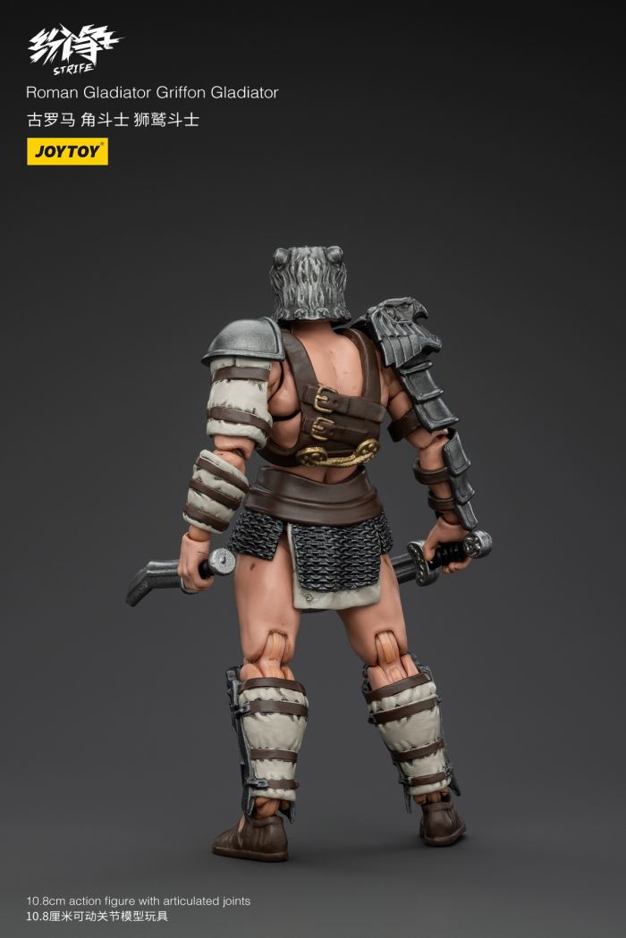 Dispute Roman Gladiator - Scythe/Sickle/Griffin/Fish Helmet/Heavy Armored Gladiator 1/18