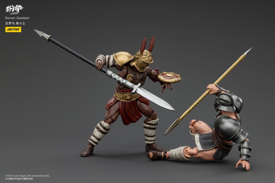 Dispute Roman Gladiator - Scythe/Sickle/Griffin/Fish Helmet/Heavy Armored Gladiator 1/18
