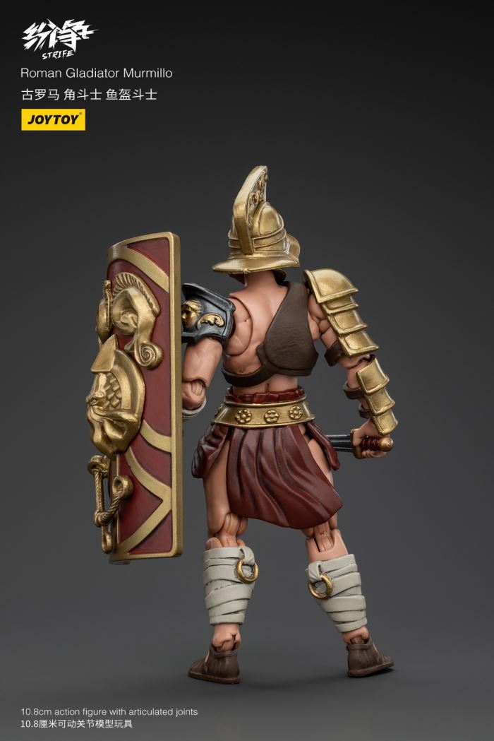 Dispute Roman Gladiator - Scythe/Sickle/Griffin/Fish Helmet/Heavy Armored Gladiator 1/18