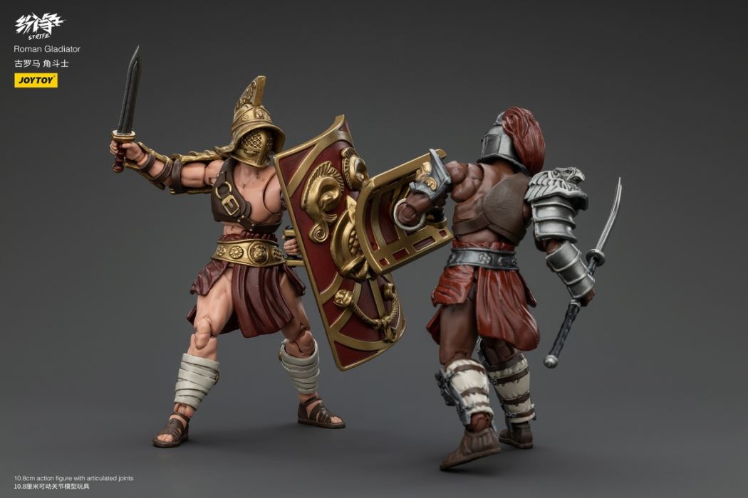 Dispute Roman Gladiator - Scythe/Sickle/Griffin/Fish Helmet/Heavy Armored Gladiator 1/18