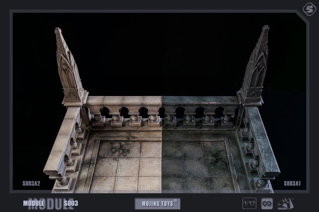 Gothic Roof Module Scene 1/12