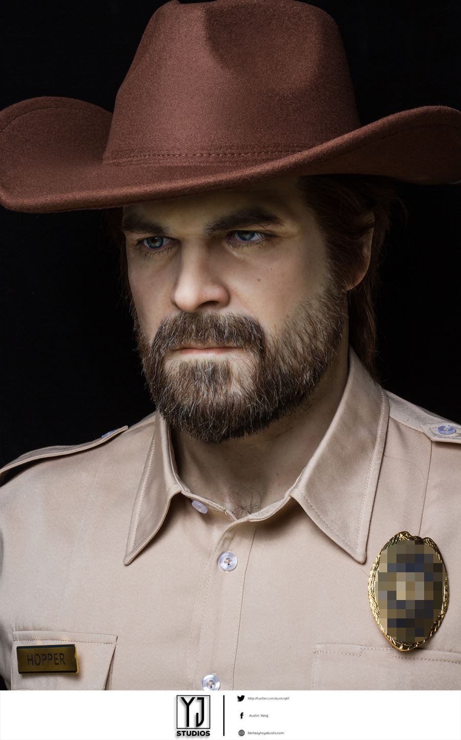 Hopper Bust - Stranger Things 1/1