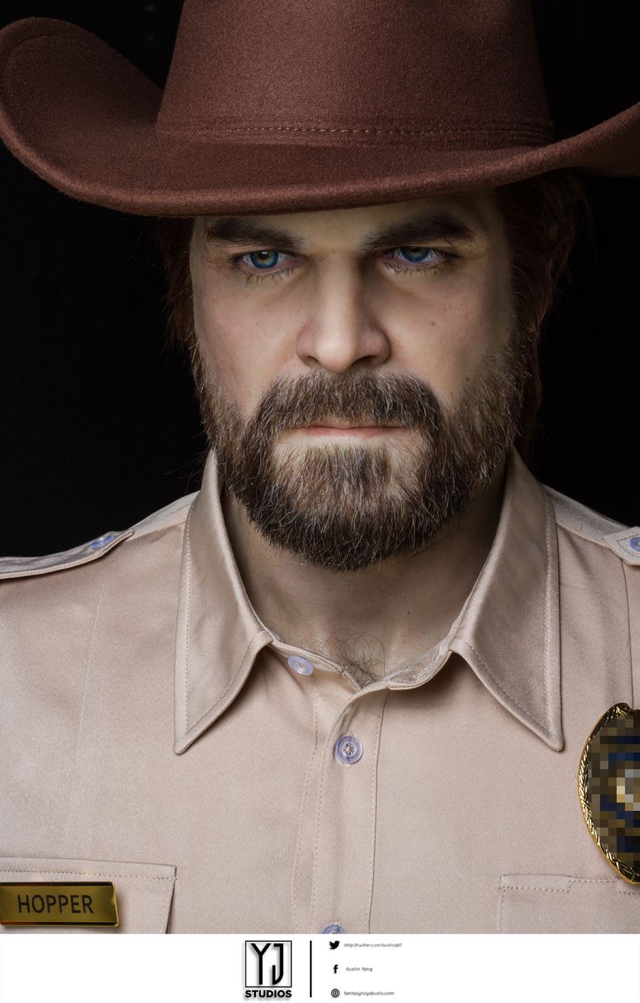 Hopper Bust - Stranger Things 1/1