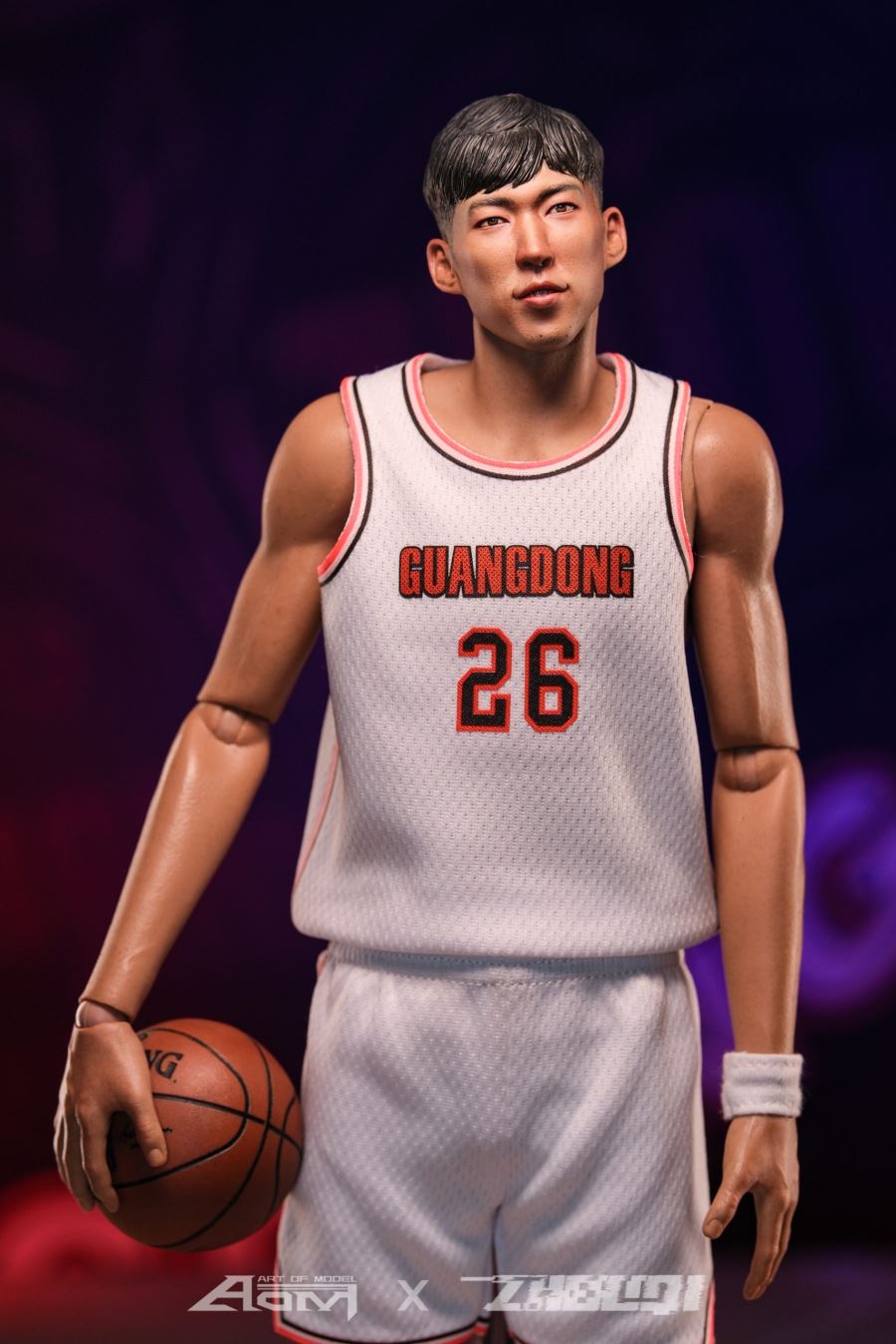 CBA AOM & Zhou Qi linkage autographed limited edition 1/6