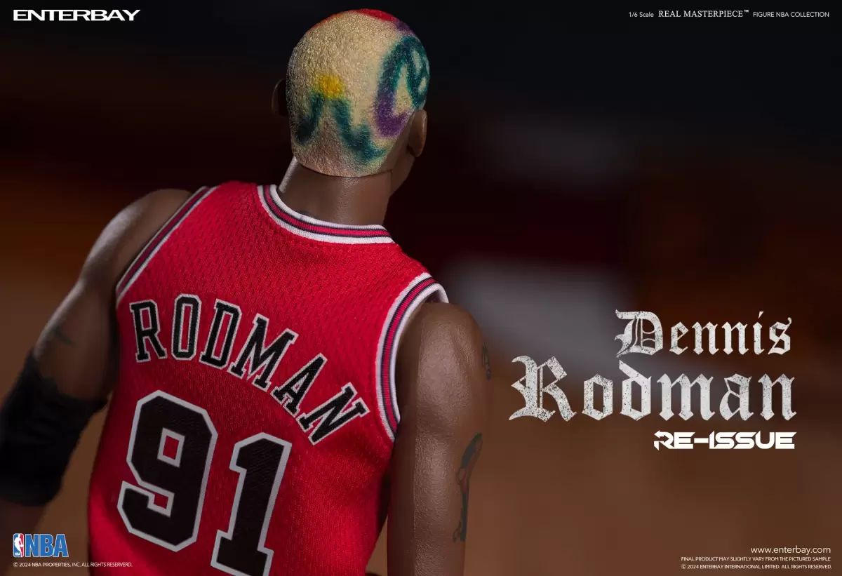 REAL MASTERPIECE NBA COLLECTION- DENNIS RODMAN ACTION FIGURE (LIMITED RETRO EDITION) 1/6