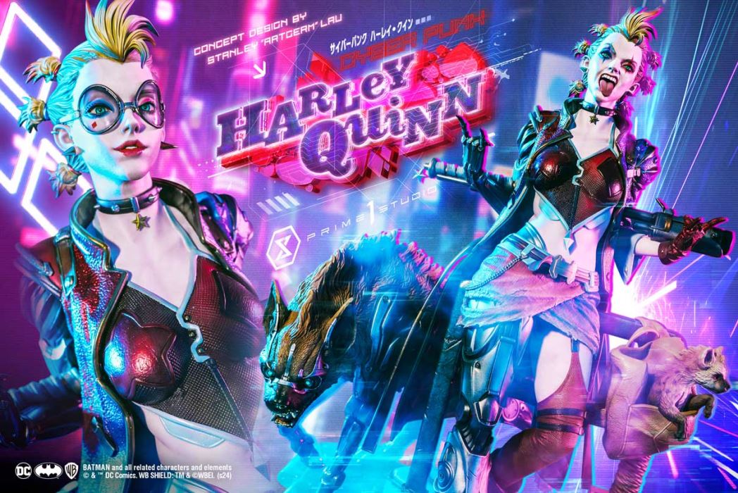 Batman (Comics) Cyberpunk Harley Quinn favorite (Concept design by Stanley Artgerm Lau