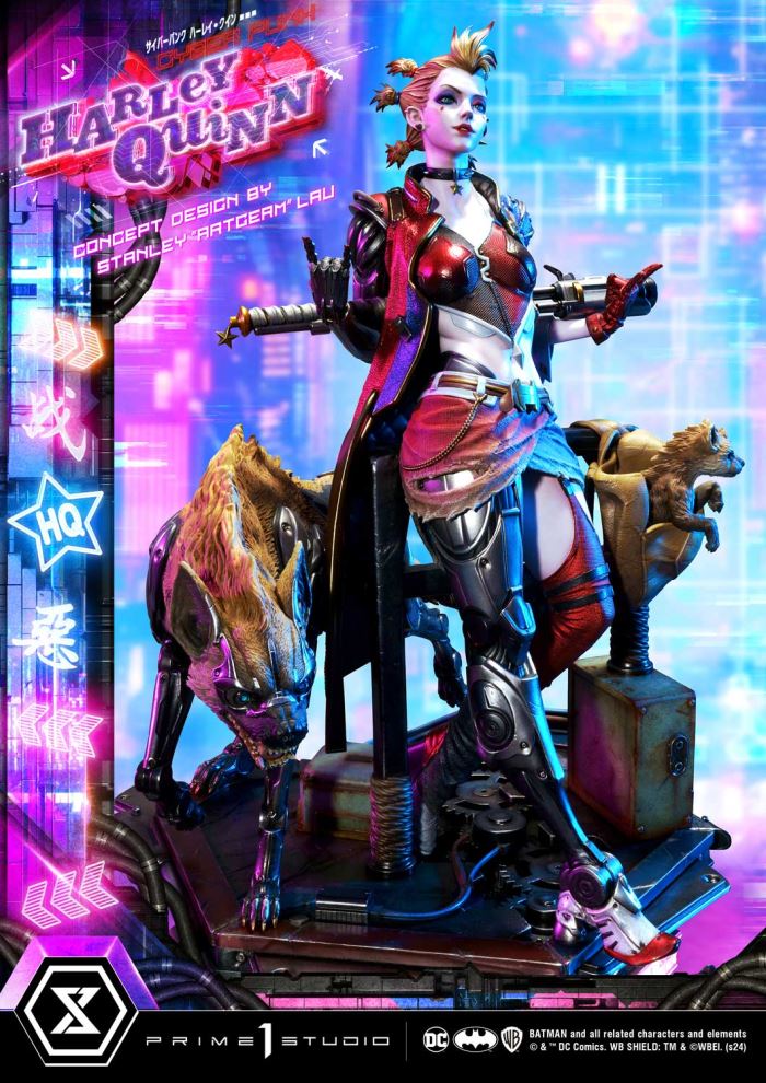 Batman (Comics) Cyberpunk Harley Quinn favorite (Concept design by Stanley Artgerm Lau