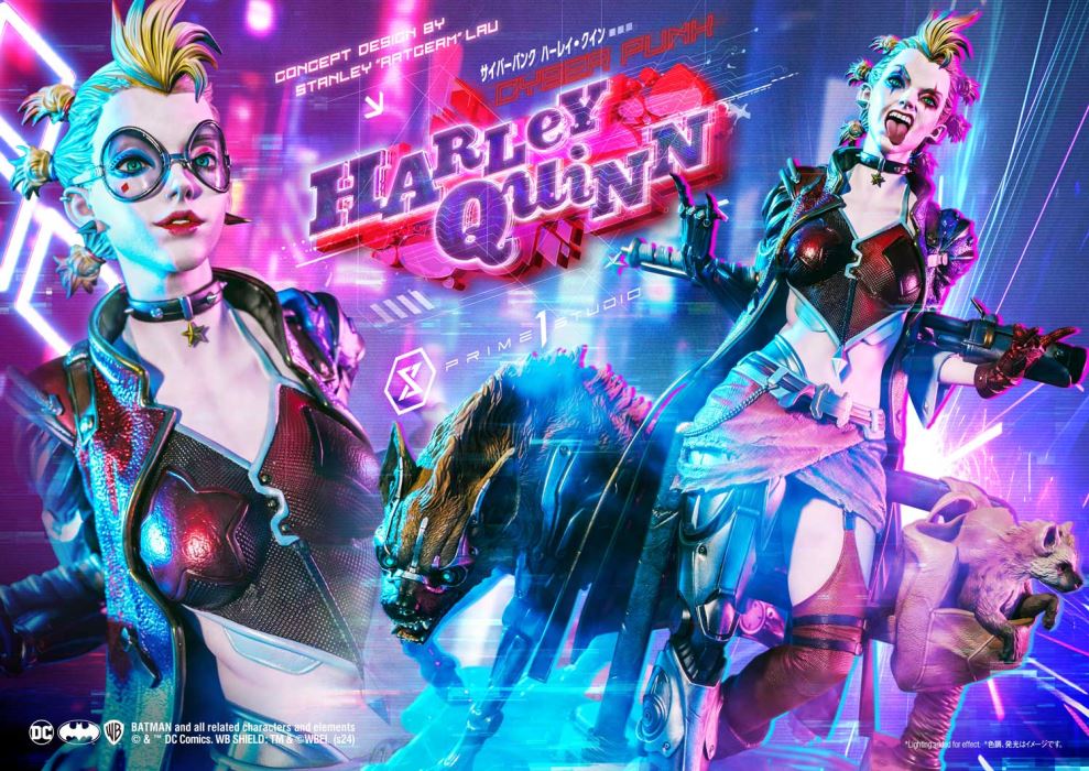 Batman (Comics) Cyberpunk Harley Quinn favorite (Concept design by Stanley Artgerm Lau