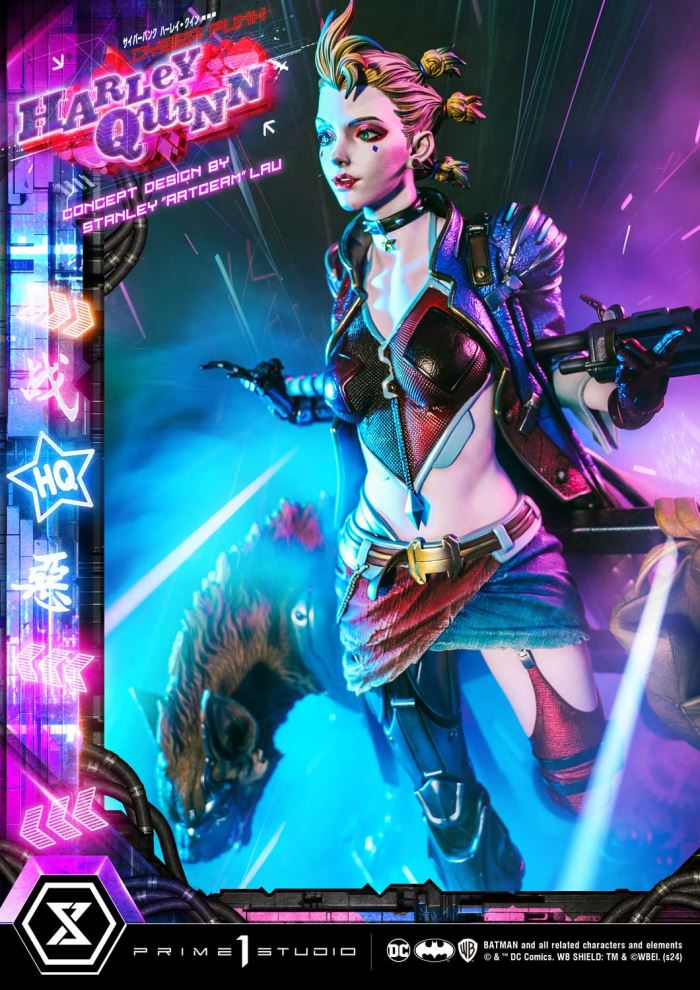 Batman (Comics) Cyberpunk Harley Quinn favorite (Concept design by Stanley Artgerm Lau