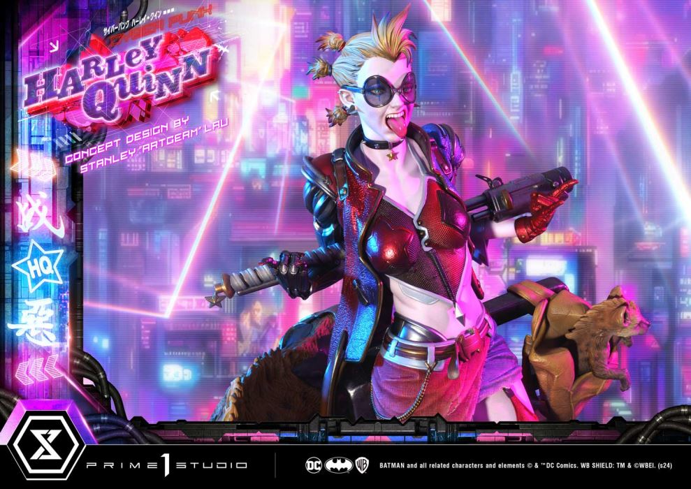 Batman (Comics) Cyberpunk Harley Quinn favorite (Concept design by Stanley Artgerm Lau