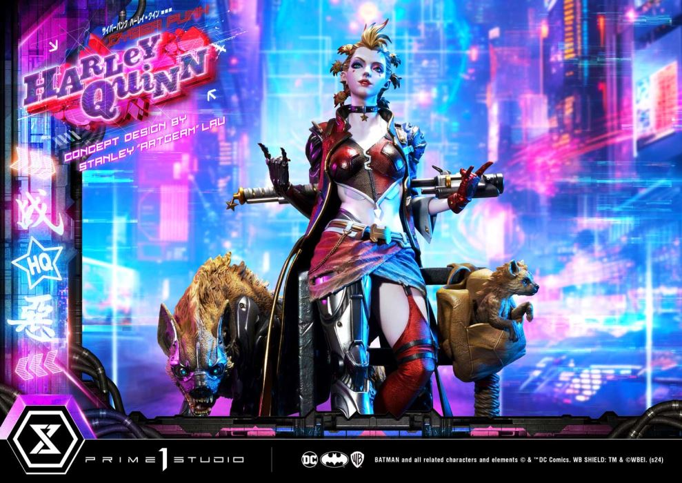 Batman (Comics) Cyberpunk Harley Quinn favorite (Concept design by Stanley Artgerm Lau