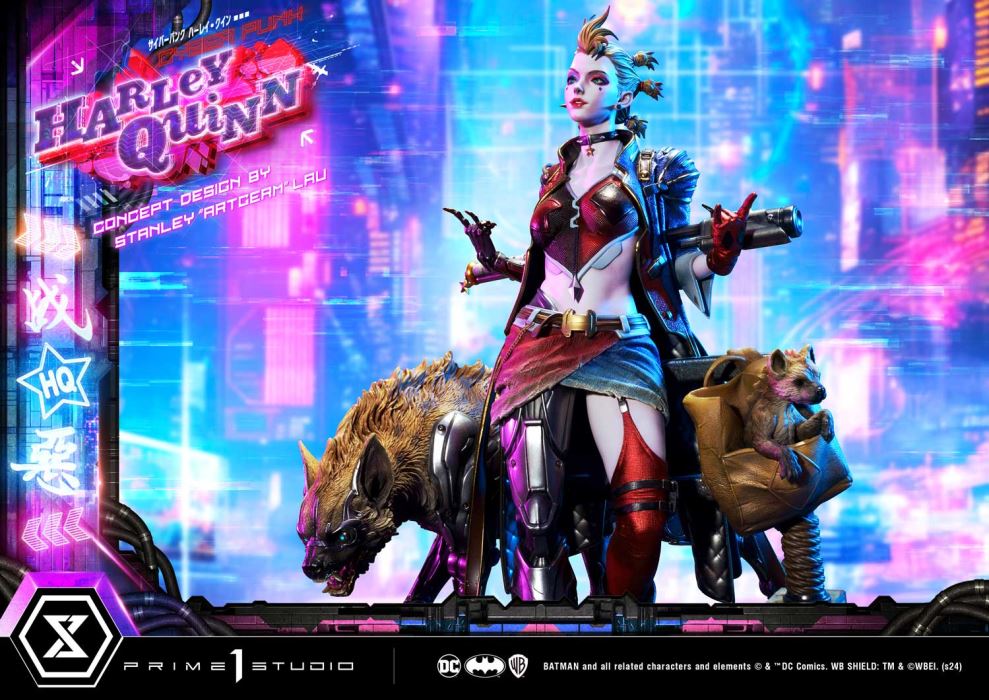 Batman (Comics) Cyberpunk Harley Quinn favorite (Concept design by Stanley Artgerm Lau