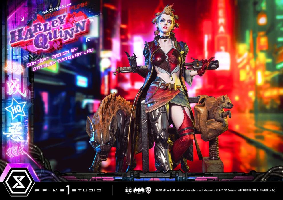 Batman (Comics) Cyberpunk Harley Quinn favorite (Concept design by Stanley Artgerm Lau