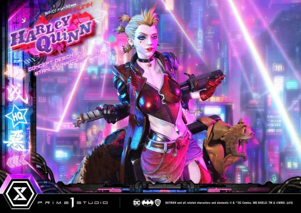 Batman (Comics) Cyberpunk Harley Quinn favorite (Concept design by Stanley Artgerm Lau