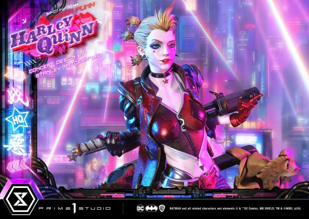 Batman (Comics) Cyberpunk Harley Quinn favorite (Concept design by Stanley Artgerm Lau