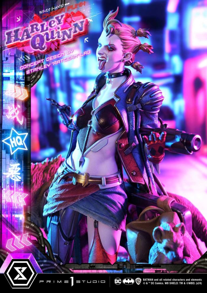 Batman (Comics) Cyberpunk Harley Quinn favorite (Concept design by Stanley Artgerm Lau DX version