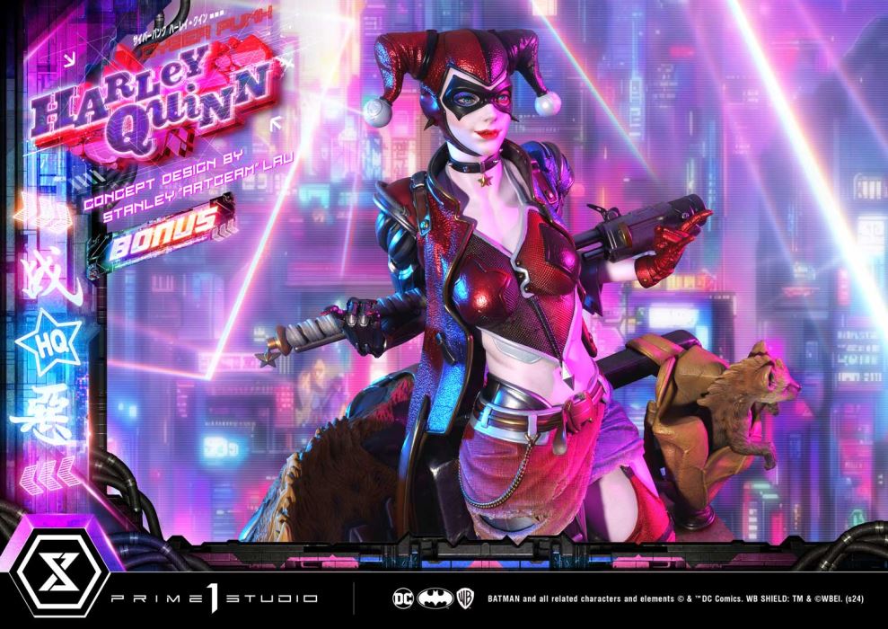 Batman (Comics) Cyberpunk Harley Quinn favorite (Concept design by Stanley Artgerm Lau DX version