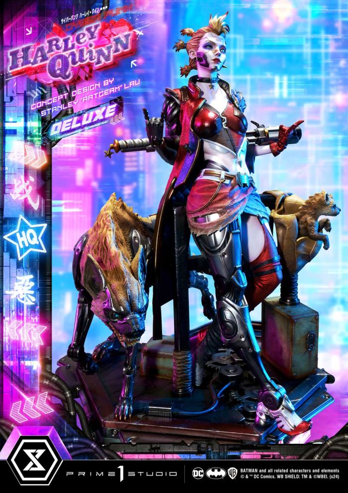 Batman (Comics) Cyberpunk Harley Quinn favorite (Concept design by Stanley Artgerm Lau DX version