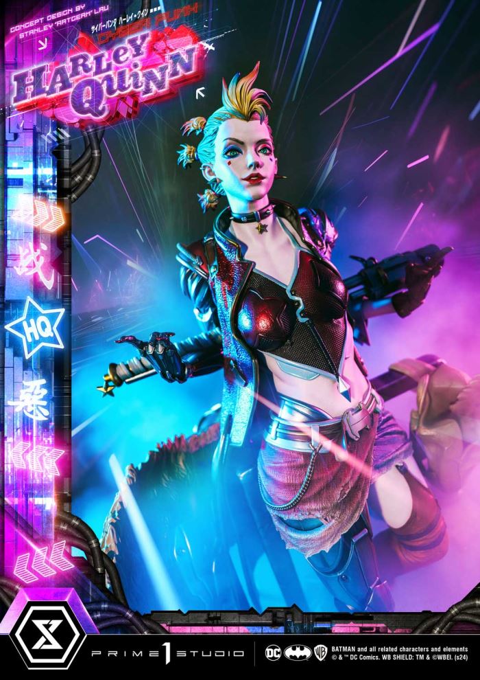 Batman (Comics) Cyberpunk Harley Quinn favorite (Concept design by Stanley Artgerm Lau DX version