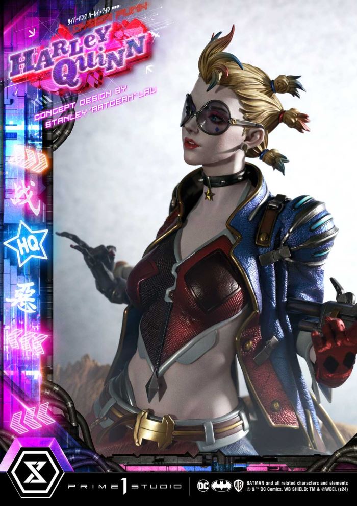 Batman (Comics) Cyberpunk Harley Quinn favorite (Concept design by Stanley Artgerm Lau DX version
