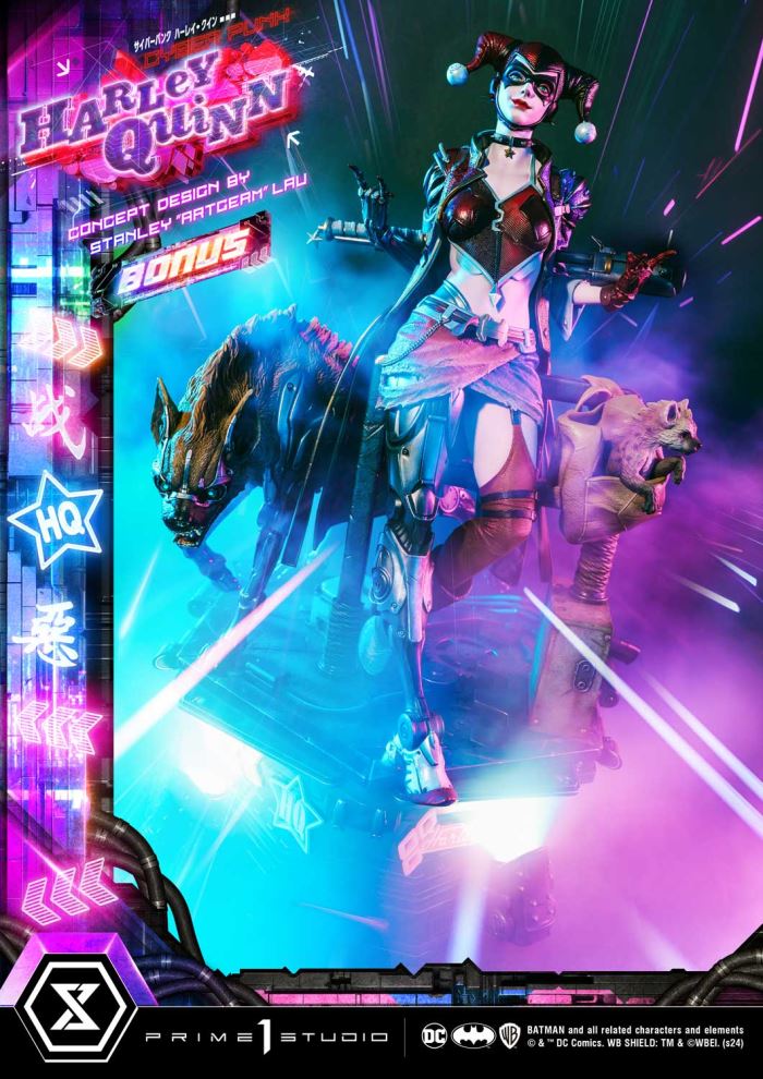 Batman (Comics) Cyberpunk Harley Quinn favorite (Concept design by Stanley Artgerm Lau DX version