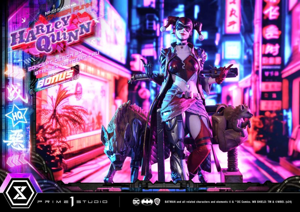 Batman (Comics) Cyberpunk Harley Quinn favorite (Concept design by Stanley Artgerm Lau DX version