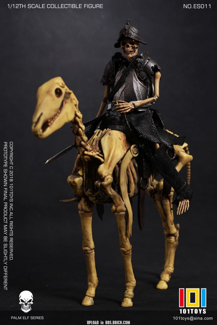Pocket Elf Series - Skeleton Medieval Knight / Egyptian Mummy / Skeleton Horse 1/12