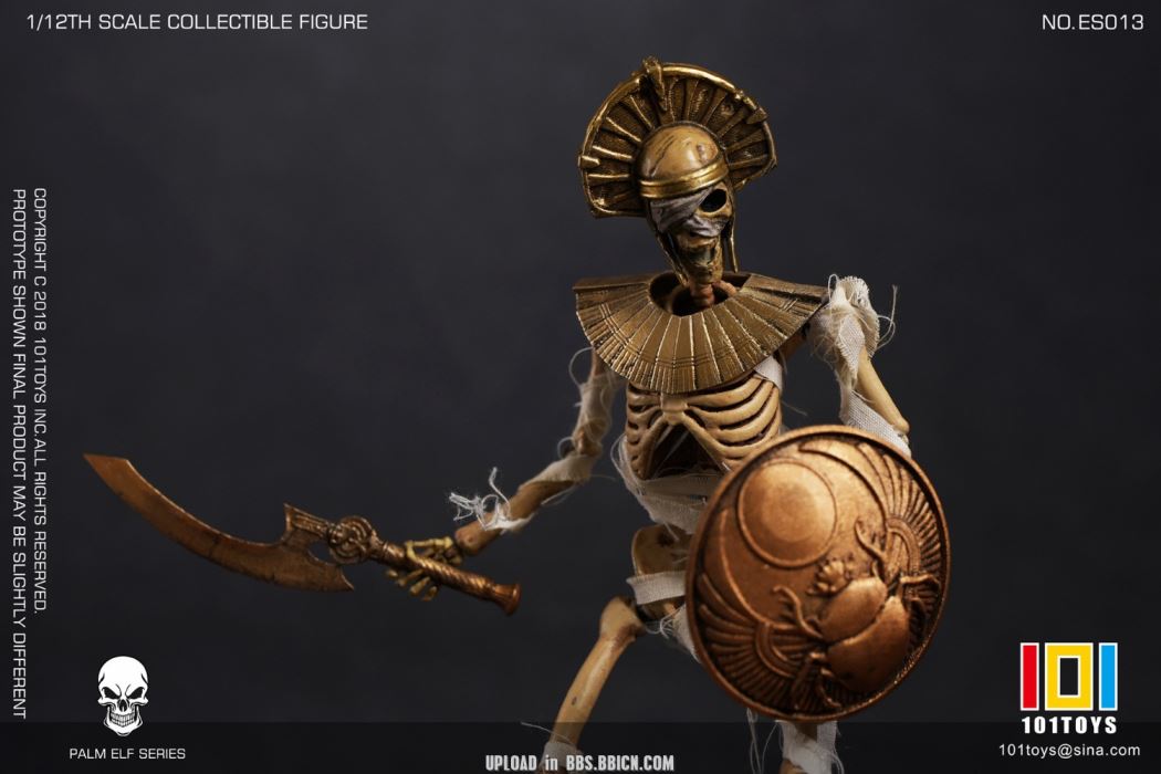 Pocket Elf Series - Skeleton Medieval Knight / Egyptian Mummy / Skeleton Horse 1/12