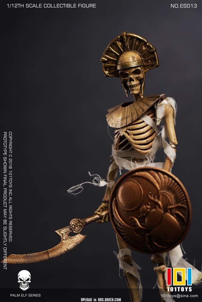 Pocket Elf Series - Skeleton Medieval Knight / Egyptian Mummy / Skeleton Horse 1/12