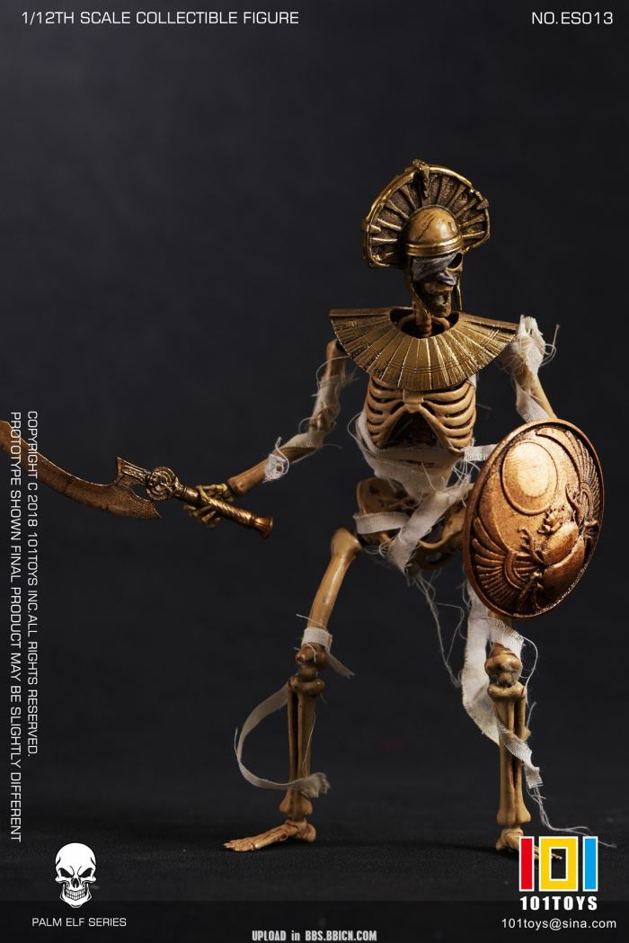Pocket Elf Series - Skeleton Medieval Knight / Egyptian Mummy / Skeleton Horse 1/12