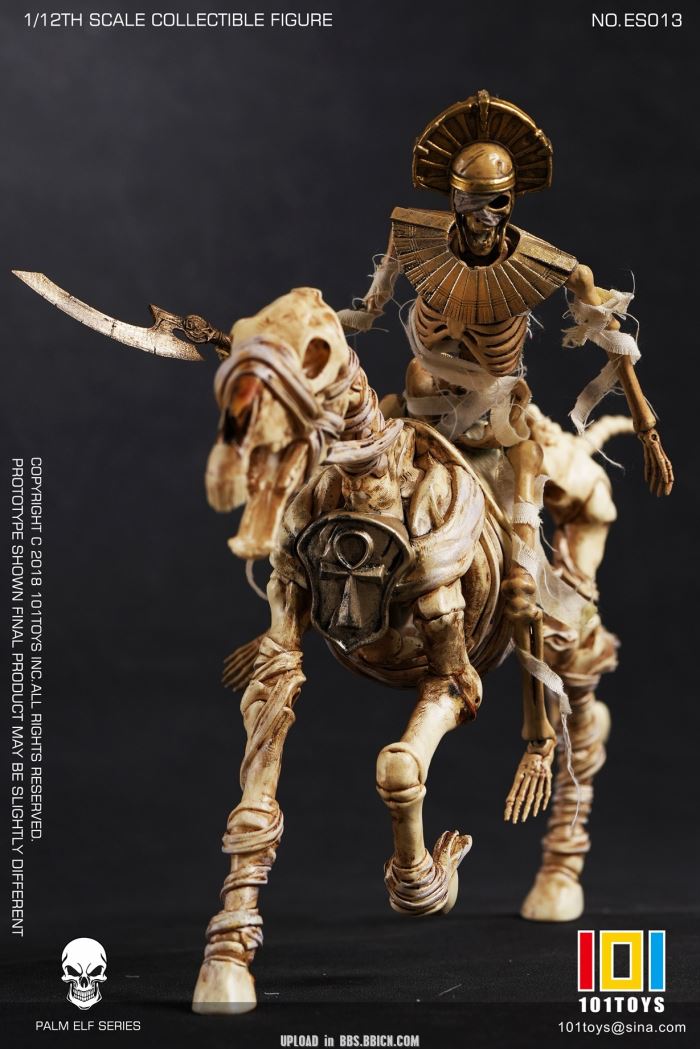 Pocket Elf Series - Skeleton Medieval Knight / Egyptian Mummy / Skeleton Horse 1/12