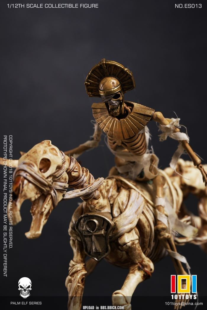 Pocket Elf Series - Skeleton Medieval Knight / Egyptian Mummy / Skeleton Horse 1/12