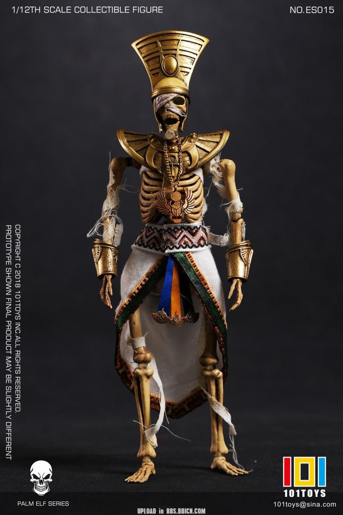 Pocket Elf Series - Skeleton Medieval Knight / Egyptian Mummy / Skeleton Horse 1/12